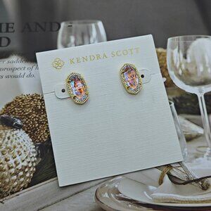 Kendra Scott gold stud earrings